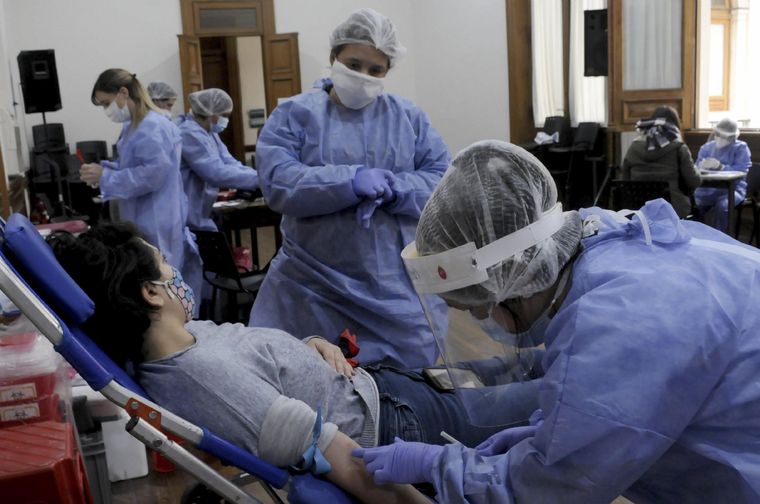 Por el aumento de casos vuelven a pedir que los recuperados donen plasma Foto: Télam