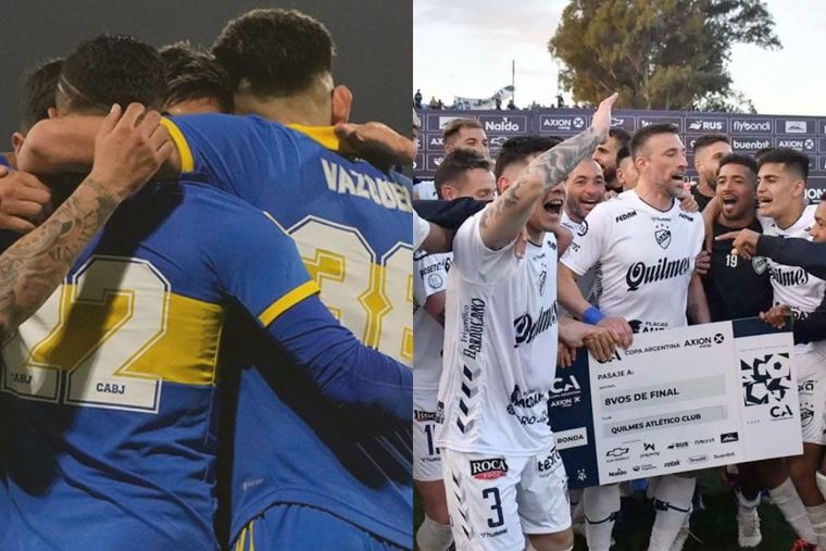 Boca-Quilmes, duelo de cuartos de final de la Copa Argentina.