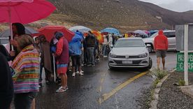 El paso Pehuenche tiene mas demanda por el cierre del Cristo Redentor. El paso Pehuenche tiene mas demanda por el cierre del Cristo Redentor.