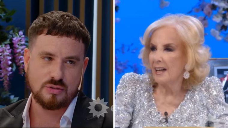 El actor se sinceró en la mesa de la diva. Créditos: Captura / El Trece