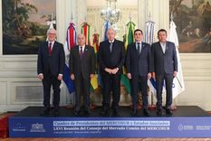 Una delegación de cancilleres del Mercosur, mercado que trabó acuerdo con la Unión Europea. Foto: Cancillería de Argentina