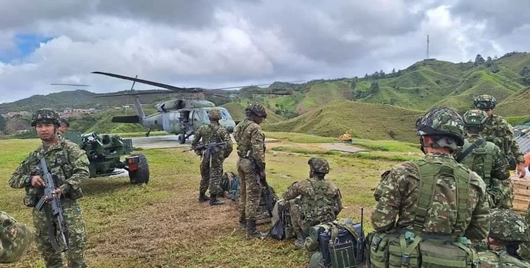 Días atrás se había realizado un despliegue del ejército de Colombia en la región Foto: Ejército Nacional de Colombia