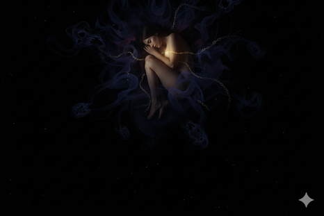 Los sueños a veces aterran. Fuente: IA Gémini. Los sueños a veces aterran. Fuente: IA Gémini.