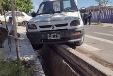 Así quedó el vehículo tras la persecución