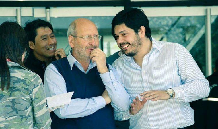 Marcelino Iglesias junto a Nicolás González. Foto: Facebook Nicolás González