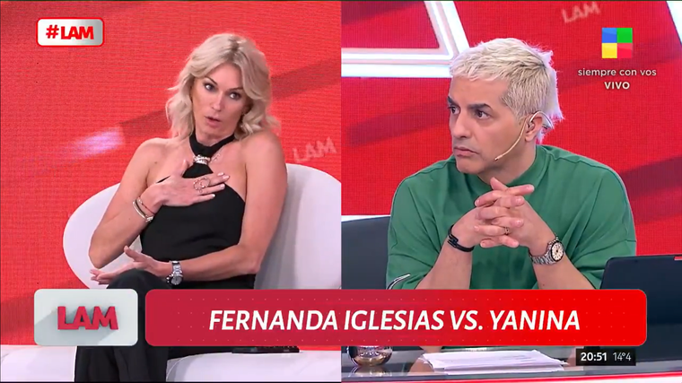 Yanina Latorre habló sobre los dichos de Fernanda Iglesias. Foto: captura de video/ América TV. Yanina Latorre habló sobre los dichos de Fernanda Iglesias. Foto: captura de video/ América TV. 