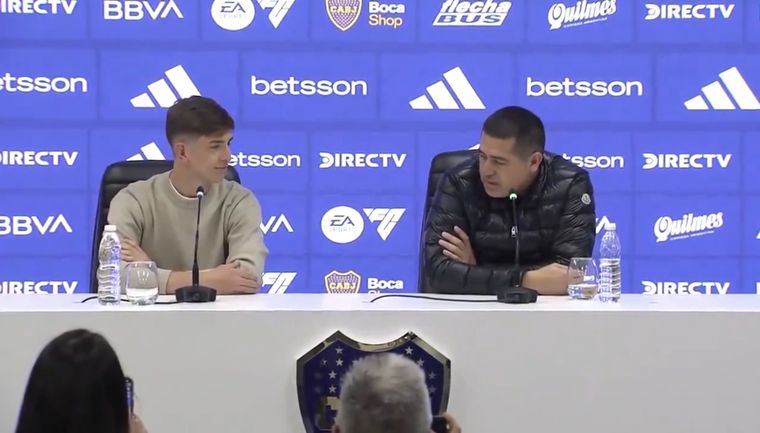 Belmonte fue presentado por Riquelme. Foto: Captura TV