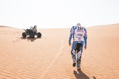 La tristeza de Andújar tras decirle adiós al Dakar. Foto: @dakar