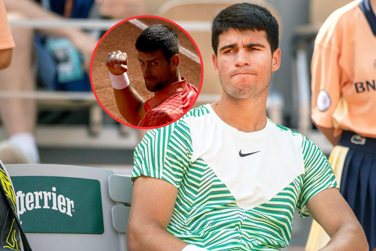 Alcaraz admitió que la presencia de Djokovic le causó nervios en Roland Garros