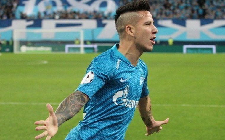 Seba Driussi, una de las figuras argentinas del fútbol ruso. FC Zenit Foto: FC Zenit