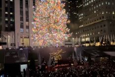 Este 30 de noviembre se vivió la noche mágica del encendido del árbol de Navidad en el Rockefeller Center