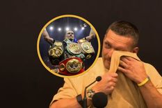 Oleksandr Usyk se emocionó tras conseguir la victoria Foto: Especial