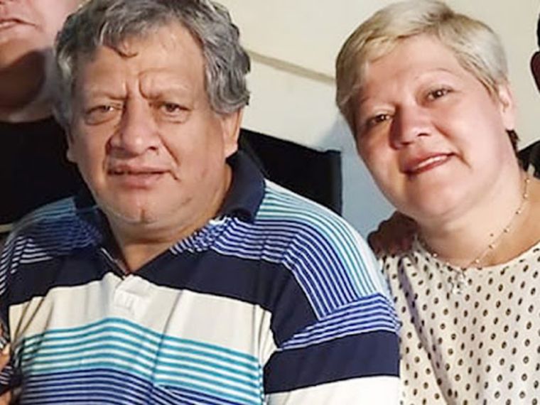 Élida Mambrin y su marido, quien se suicidó en 2020 Foto: Diario Chaco