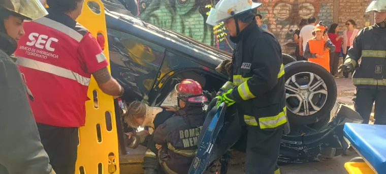 Los heridos fueron trasladados hacia un centro de salud.
