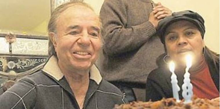 Carlos Menem, en su cumpleaños numero 81