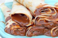 los panqueques con dulce de leche... una maravilla absoluta.