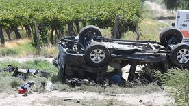 La camioneta accidentada. Foto: ALF PONCE MERCADO / MDZ