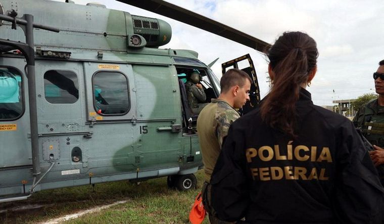 Policía Brasil La policía se constituyó en la zona de conflicto. Foto: Dpa.