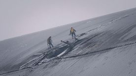 Un dron impactó la cubierta protectora del reactor nuclear de Chernóbil en febrero. Un dron impactó la cubierta protectora del reactor nuclear de Chernóbil en febrero.
