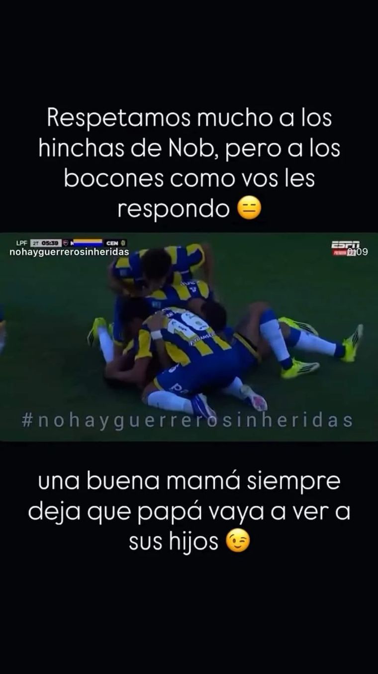 La historia de Jorgelina Cardoso tras la victoria de Central ante Newell's. La historia de Jorgelina Cardoso tras la victoria de Central ante Newell's.