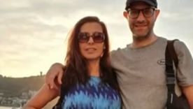 La autora de la masacre de Villa Crespo, junto a su marido. 