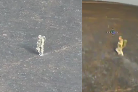 Un dron ucraniano abatió a un soldado ruso. Un dron ucraniano abatió a un soldado ruso.