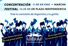 Marcha por el agua en Mendoza: cuándo y dónde será la convocatoria del 9 de Julio.