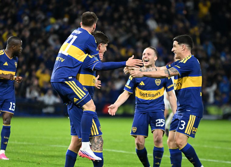Festejo de Boca vs Lanús