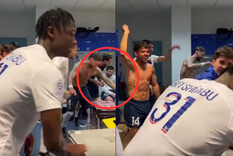 Messi, muy tranquilo en los festejos del PSG Foto: PSG