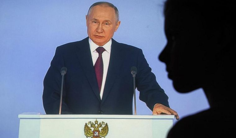 Putin habló en el Parlamento de su país. Foto: EFE