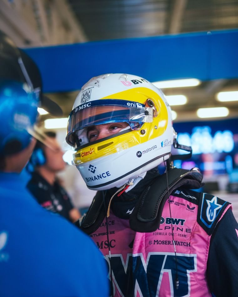Franco Colapinto quedó eliminado en la Q1 y saldrá P20 en el Gran Premio de México. Foto: @Alpine