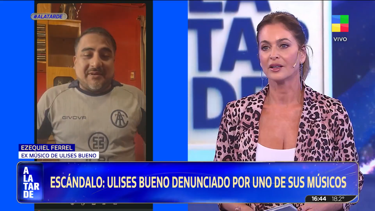 Ulises Bueno fue denunciado por un exmiembro de su banda. Ulises Bueno fue denunciado por un exmiembro de su banda. 