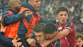 Rodrigo Auzmendi lanzó un palito al arbitraje tras el triunfo de San Lorenzo.