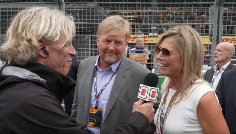 Máxima y Guillermo, reyes de Países Bajos, en Zandvoort.