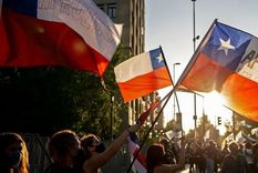 Protestas en Chile a favor de la nueva Constitución en 2020. Foto: GETTY IMAGES