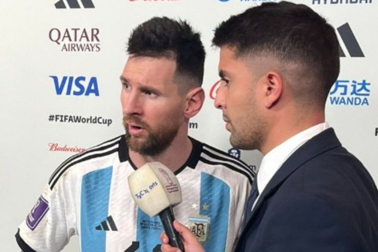 Por este inolvidable momento, Messi ganó un Martín Fierro. Foto: Gastón Edul