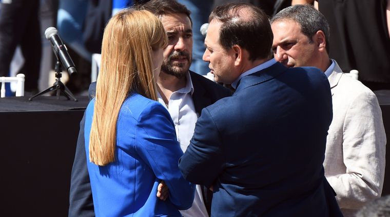 Otras épocas: Righi como un dirigente más con otros peronistas. Foto: ALF PONCE MERCADO / MDZ