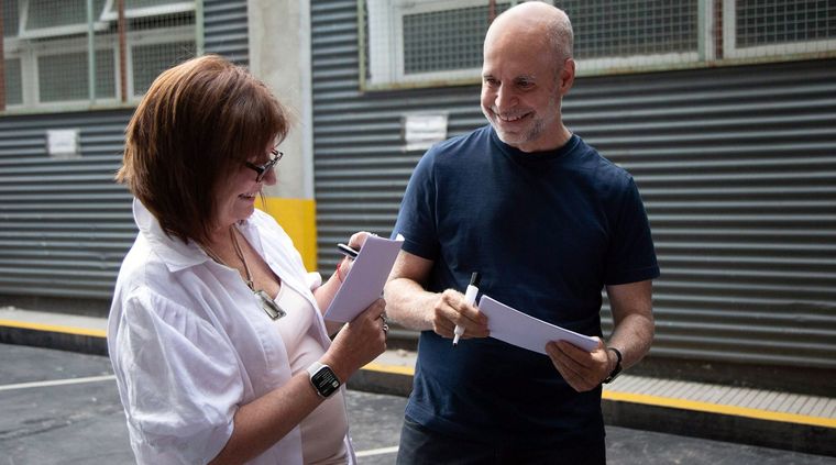 Horacio Rodríguez Larreta y Patricia Bullrich acordaron elegir un candidato único del PRO en CABA y habrá PASO en provincia de Buenos Aires. Foto: Télam