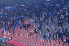 Incidentes en la tribuna del Expreso. Foto: Captura Incidentes en la tribuna del Expreso. Foto: Captura