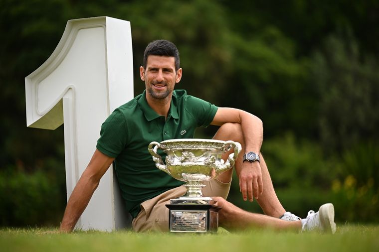 Nole se transformó en le tenista con más semanas como número 1 del mundo. Foto: EFE