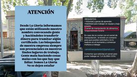 La estafa constaba en atraer a gente en búsqueda de trabajo y pedirles dinero para un tramite obligatorio. La estafa constaba en atraer a gente en búsqueda de trabajo y pedirles dinero para un tramite obligatorio.