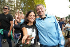 El diputado nacional Máximo Kirchner cuestionó durante la marcha por el 24 de marzo al Congreso nacional por aprobar el acuerdo con el FMI. También cuestionó al propio organismo y a la Justicia. Foto: La Cámpora