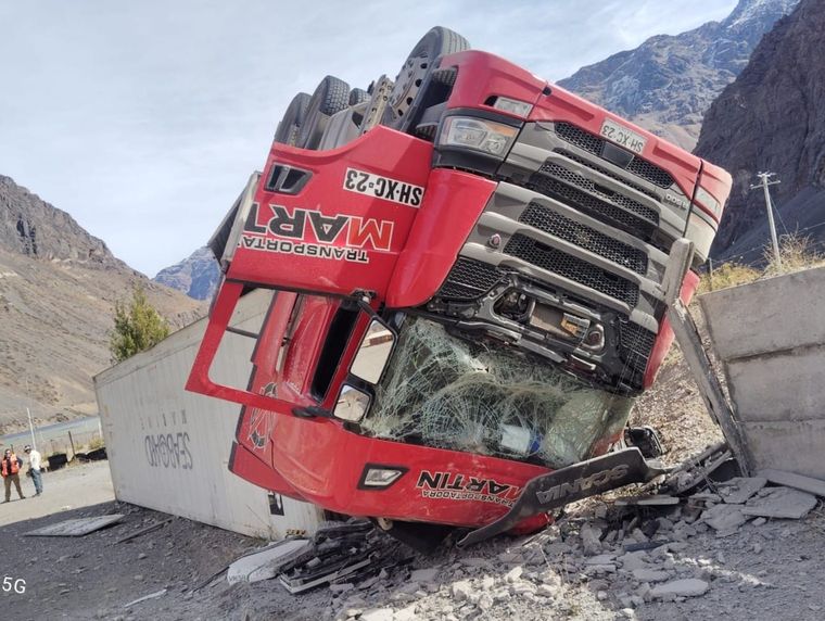 El camionero resultó ileso. Foto: Gentileza
