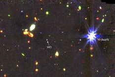 La enana blanca WD 1856+534, que se muestra en el centro de esta imagen, alberga un exoplaneta a una distancia orbital de solo 0,02 ua. Foto: Dpa.