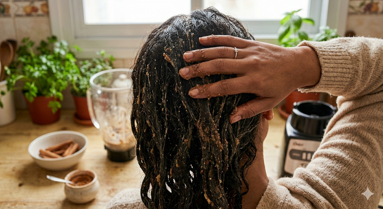 La cáscara de papa y la canela mantienen el cuero cabelludo limpio por más tiempo. La cáscara de papa y la canela mantienen el cuero cabelludo limpio por más tiempo.