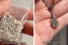 Las joyas hechas con cenizas que son furor en las redes Foto: Instagram/quedatejoyas