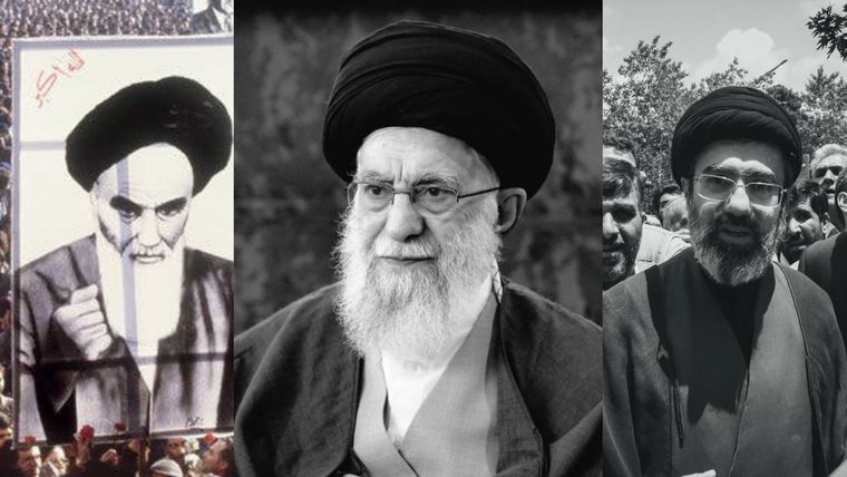 Los tres líderes supremos de Irán. Los tres líderes supremos de Irán.
