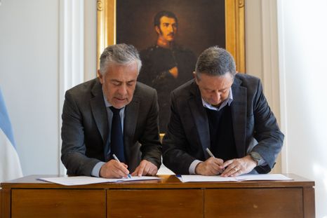 Alfredo Cornejo junto a Celso Jaque