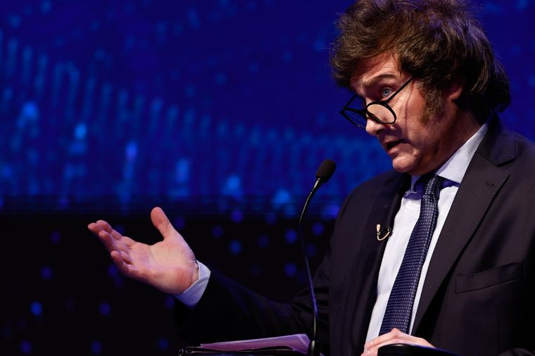 Milei explicó por qué no mencionó a Insaurralde en el debate Foto: EFE