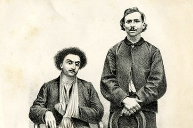 MDZol | Francisco y Pedro Guerri intentaron matar al presidente Sarmiento y así fueron retratados en la Revista Criminal, donde se publicó la historia referida en esta nota